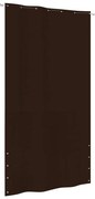 vidaXL Tela de varanda 140x240 cm tecido oxford castanho