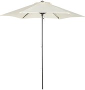 Guarda-sol de Jardim com Mastro Desmontável – Chana – Bege – Ø196x200