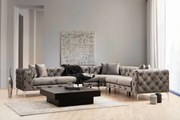 Sofá de Canto Como – Antracite – 310 cm x 70 cm x 270 cm