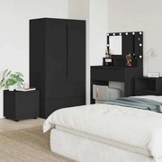 vidaXL Armário de Banheiro Preto 40,5 x 40 x 44 cm Madeira processada