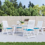 Almofadões p/ cadeiras jardim 4pcs 40x40x3 cm oxford azul