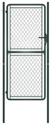 vidaXL Portão de jardim 100x175 cm aço verde