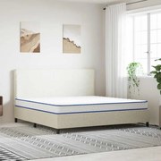 vidaXL Colchão de espuma de memória 200x200x17 cm macio branco