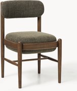 Cadeira de jantar estofada em madeira de carvalho Imara