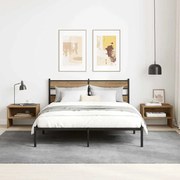 vidaXL Armário de Cabeceira carvalho artisiano 40 x 40 x 30 cm