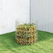 vidaXL Compostor de jardim Ø50x50 cm aço galvanizado