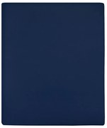 vidaXL Lençóis ajustáveis 2 pcs 180x200 cm algodão jersey azul marinho