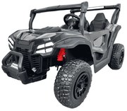 Buggy elétrico para crianças 2 lugares 1000R 4x4 24V, Rodas de borracha, Banco em pele sintética Preto