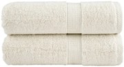 vidaXL Toalhas de bidé premium SOLUND 2 pcs 30x50 cm 600 gsm creme