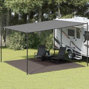 vidaXL Tapete de campismo para tenda 400x400 cm antracite