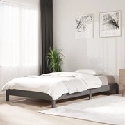 Cama empilhável 75x190 cm madeira de pinho maciça cinzento