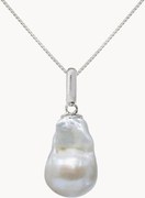 Colar em ouro branco artesanal Nova