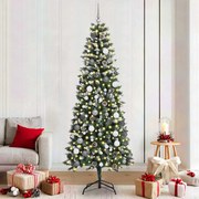 vidaXL Árvore de Natal Artificial Verde 210 cm PVC