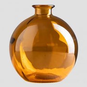 Vaso Em Vidro Kimma Âmbar Amarelo - Sklum