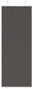 vidaXL Preto Plissada Cega 80x200 cm Largura Tecido 79,4 cm Poliéster