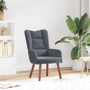 Cadeira Relaxante vidaXL Veludo Cinza Escuro