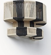 Candeeiro de parede grande em fio de linho Lace