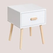 Mesa De Cabeceira Em Mdf Tom Kids Branco - Sklum