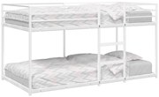 Beliche sem colchão 90x190 cm aço branco