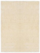 vidaXL Tapete Shaggy para Área Creme 120 x 160 cm Polietileno