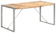 vidaXL Mesa de jantar 160x80x75 cm madeira de mangueira áspera maciça