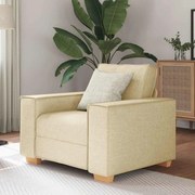 Sofá-cadeira Creme 60 cm Tecido