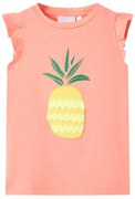 T-shirt infantil coral néon 140