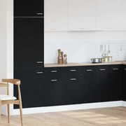 vidaXL Armário com gaveta em carvalho preto, 80 x 46 x 81,5 cm, feito de madeira revestida.