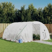 vidaXL Estufa com estrutura de aço 16 m² 4x4x2 m branco