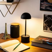 Candeeiro de Mesa Sept – Preto – Diâmetro 10 cm Altura 29 cm