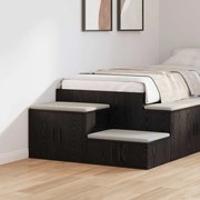 Armário de Armazenamento vidaXL Preto 127x41x40 cm Madeira de Engenharia