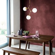 Candeeiro de Teto Damar – Amarelo e Branco – 55 x 15 cm