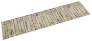 vidaXL Tapete de cozinha lavável 60x300 cm veludo padrão cerca