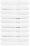 vidaXL Toalhas premium SOLUND 10 pcs 100x200 cm 600 gsm branco