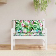 vidaXL Almofadões p/ banco de jardim 2 pcs 100x50x7 cm tecido multicor