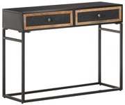 vidaXL Mesa consola 100x35x75 cm madeira de mangueira maciça