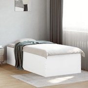 vidaXL Estrutura de cama 90x190 cm derivados de madeira branco