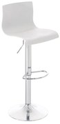 Banco de bar Hoover 39 x 84-104 x 36 cm Branco