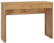 vidaXL Mesa consola 100x35x75 cm madeira de teca maciça