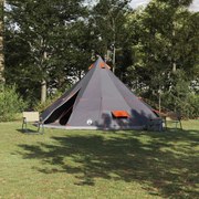vidaXL Barraca Familiar Tipi Cinza e Laranja para 12 Pessoas Impermeável