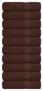 Toalhas de banho 10 pcs 100x150 cm 360gsm 100% algodão castanho