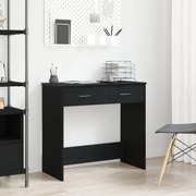 Mesa vidaXL Preta em Carvalho 80x40x75 cm em Madeira de Engenharia