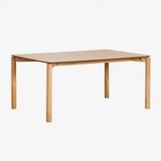 Mesa De Jantar Retangular Em Mdf Munden Castanho Roble & 200 X 100 Cm - Sklum