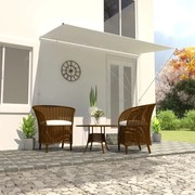 vidaXL Toldo retrátil 350x150 cm creme