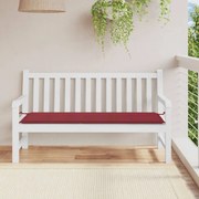 vidaXL Almofadão p/ banco de jardim tecido oxford vermelho tinto