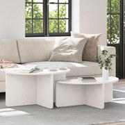 vidaXL Mesa de centro 2 pcs Branco 79 x 39.5 x 40 cm