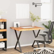 vidaXL Tampo de secretária quadrado 80x80x2,5 cm acácia maciça