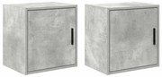 vidaXL Armários de parede para garagem 2pcs derivados de madeira