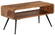 vidaXL Mesa de centro madeira de acácia maciça 95x40x45 cm