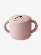 Caneca Montessori em silicone, MUSHIE rosa